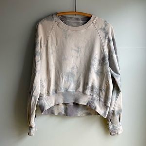 Lululemon Tie Dye Pullover in grey & blue (Size 6)
